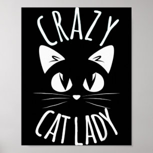 Dolle Kat Dame Grappige Vacht Moeder Moederdag Ker Poster