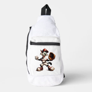 Dolle Kattehonkbalpitcher Wint Op Sling Bag