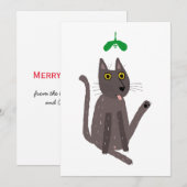 Dolle Katten Humor Feestdagenkaart (Voorkant / Achterkant)