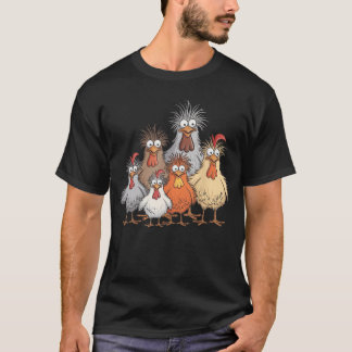 Dolle Kip Familie vrienden T-shirt