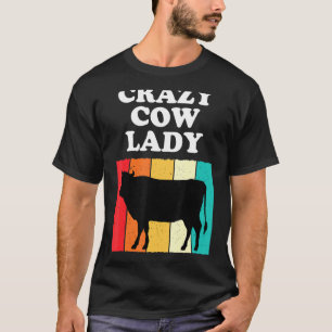 Dolle Koe Dame Koe Meisjes Vrouwen Boeren Moeder T-shirt