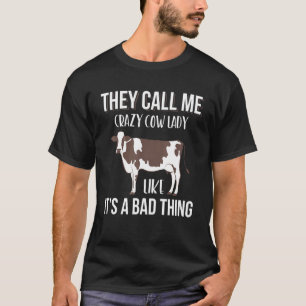Dolle Koe Dame Koe Zuivelboeren T-shirt