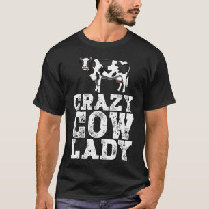 Dolle Koe Dame Melkveehouder Boerderijdier T-shirt