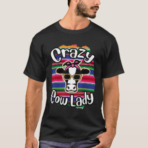Dolle Koe Dame Schattig Vaars Rundvee Koeien Boerd T-shirt
