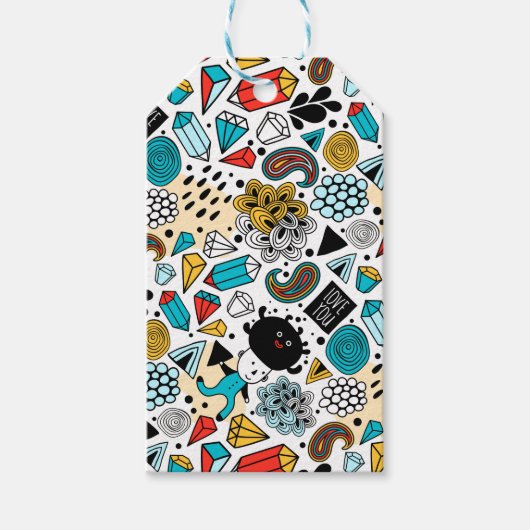 Dolle kop cadeaulabel (Voorkant)