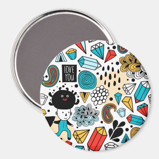 Dolle kop magneet (Voorkant / Achterkant)