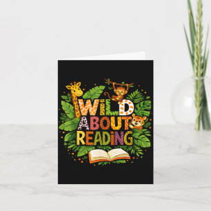 Dolle lezer van dieren kinderboeken liefhebber kaart