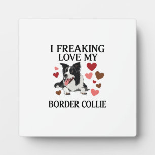 Dolle Liefde Border Collie Hond Harten_1 Fotoplaat
