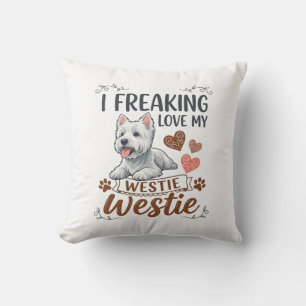 Dolle Liefde Westie Hond Harten Pootjes_1 Kussen