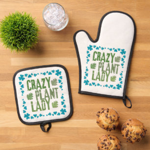 Dolle Plantendame Ovenwant & Pannenlap Set
