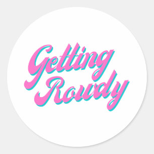 Dolle pret maken ronde sticker