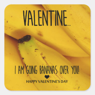 Dolle pret om jou Valentijnsdag Vierkante Sticker