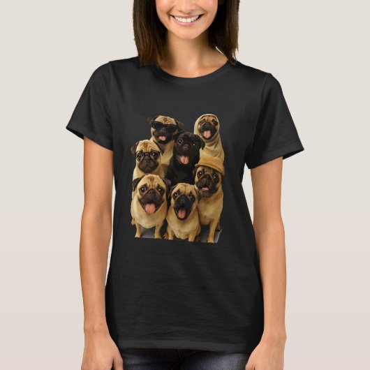 Dolle Pug T-shirt (Voorkant)