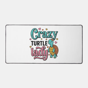 Dolle Schildpad Dame Vintage Gravure Ontwerp_1 Bureaumat