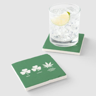 Dolle St. Patricks-feest voor jongens Stenen Onderzetter