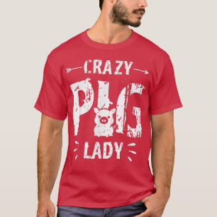Dolle Varken Dame Varken Liefhebber Boerderij Boer T-shirt