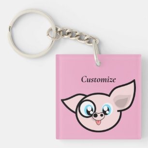 Dolle Varken Lachende Thunder_Cove Sleutelhanger