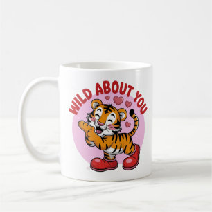Dolle verliefd op jou Grappige Tijger Kus Pun Koffiemok