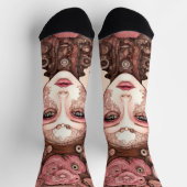 DOLLFACE STEAMPUNK Duurzame Premium Crew Sock Sokken (Top)