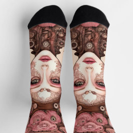 DOLLFACE STEAMPUNK Duurzame Premium Crew Sock Sokken