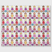 Dolls Cadeaupapier (Vlak)