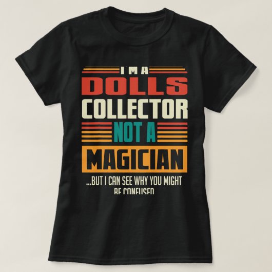 Dolls Collectors Retro  Stijl Grappig T-shirt (Design voorkant)