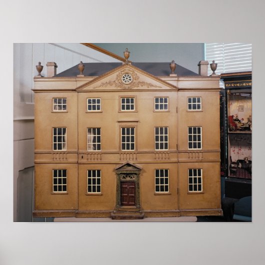 Doll's house, Neo-Classical Adam Style, c.1810 Poster (Voorkant)