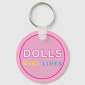 Dolls Mini leeft sleutelhanger (Voorkant)