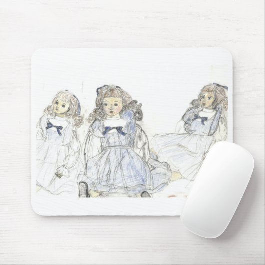Dolls mousepad muismat (Met muis)