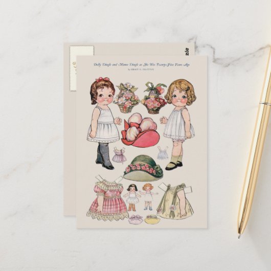 Dolly Dingle, mama Dingle 25 jaar geleden Briefkaart (Voorkant / Achterkant in situ)