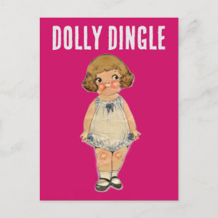 DOLLY DINGLE PAPER DOLL BRIEFKAART