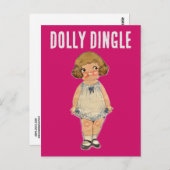 DOLLY DINGLE PAPER DOLL BRIEFKAART (Voorkant / Achterkant)