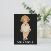 DOLLY DINGLE PAPER DOLL BRIEFKAART (Staand voorkant)