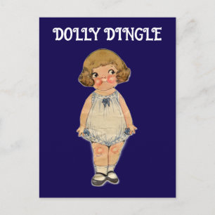 DOLLY DINGLE PAPieren POPPEN POSTKAART