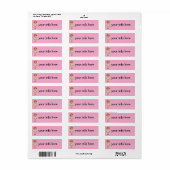 DOLLY DINGLE RETURN ADDRESS LABELS (Full Sheet)