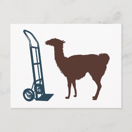 Dolly llama briefkaart (Voorkant)