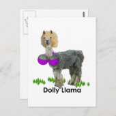 Dolly Llama Briefkaart (Voorkant / Achterkant)