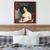 Dolly Madison en beroemd, waar ik een prijsopgave  Canvas Afdruk (Insitu (Slaapkamer))