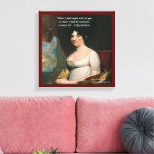 Dolly Madison en beroemd, waar ik een prijsopgave  Canvas Afdruk (Insitu (Woonkamer))