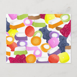 Dolly mixtures briefkaart