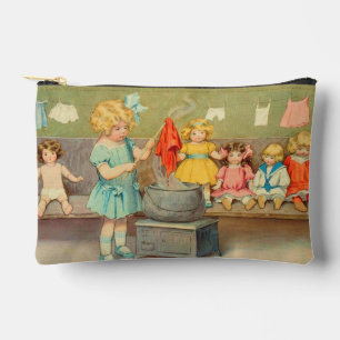Dolly Wasvrouw Vintage Speelpoppen Schattig Etui