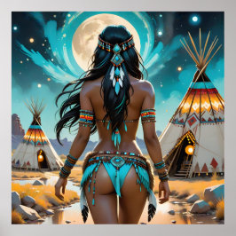 Dollz beroemd gemaakt door Svace 14 Pocahontas Poster