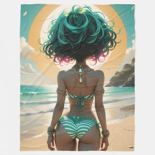 Dollz Sunset Fleece Deken (Voorkant)