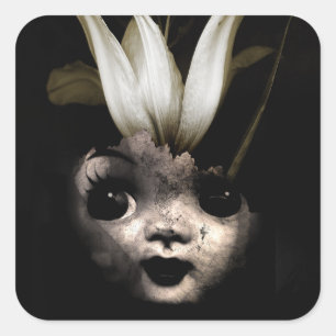 Dollzonnebloem 2013 vierkante sticker