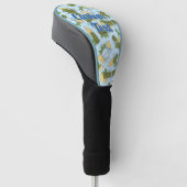 Dolmadakia Pattern Golf Head Hoesje Golfheadcover (Schuin)