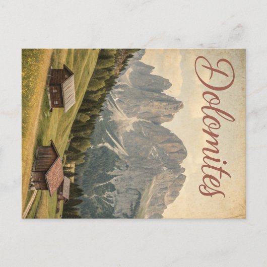 Dolomieten: Alpine Peaks Briefkaart (Voorkant)