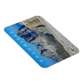 Dolomieten bergen uitzicht koelkastmagneet magneet (Rechterzijde)