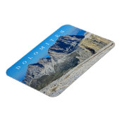 Dolomieten bergen uitzicht koelkastmagneet magneet (Linkerzijde)