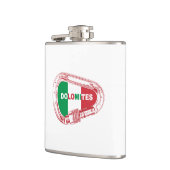 Dolomieten die Carabiner beklimmen Heupfles (Links)