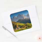 Dolomieten dorp in herfst sticker (Envelop)